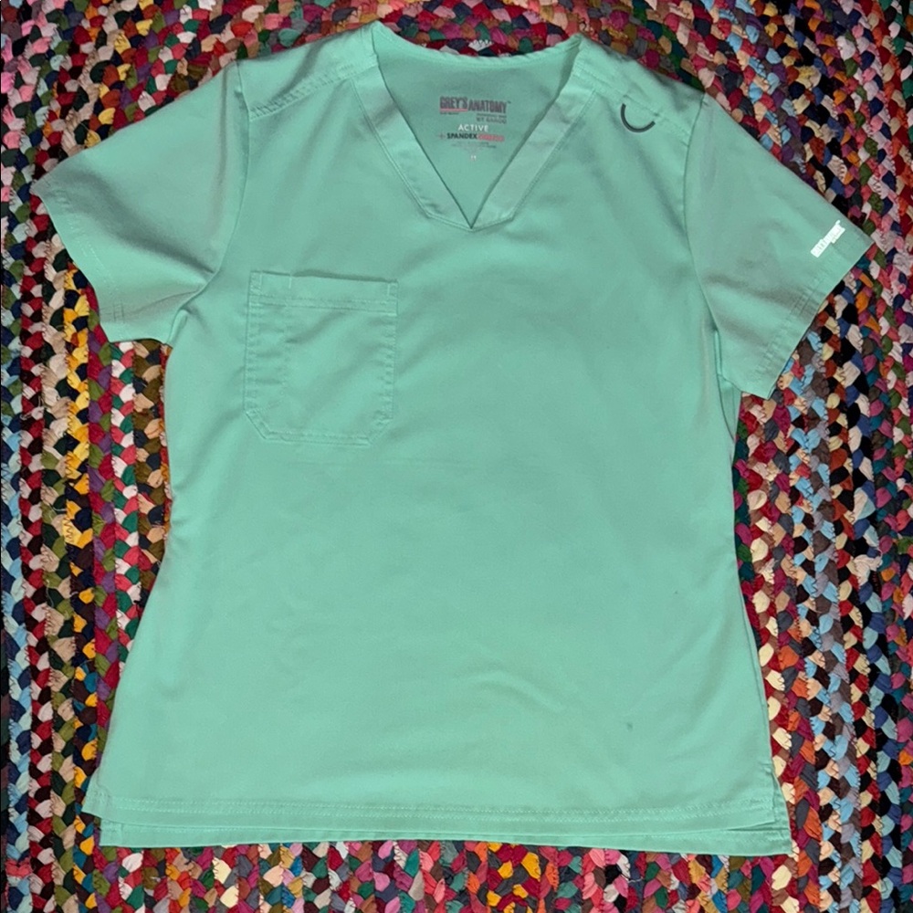 Grey's Anatomy Women's Short Sleeve Teal Top